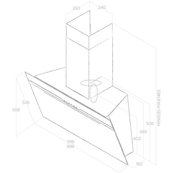Кухонная вытяжка Elica Majestic WH/A/60