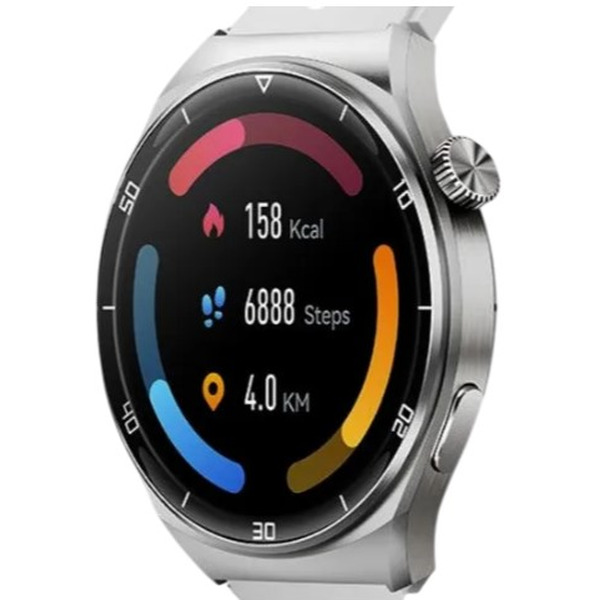 Умные часы QCY GT2 S3 WA23S3A (серебристый/белый)