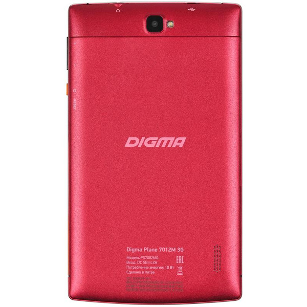 Планшет DIGMA Plane 7012M 8GB 3G красный (PS7082MG)