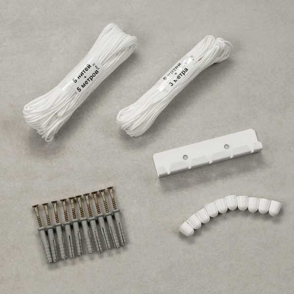 Сушилка для белья Sundays Home Потолочная 5 прутьев 140см (алюминий/белый)