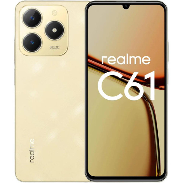 Смартфон Realme C61 8GB/128GB (золотистый)