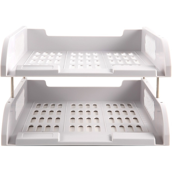 Лоток для бумаг горизонтальный DELI 9216GRAY