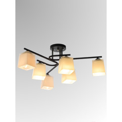 Люстра Aitin-Pro НПБ 02-6x60-101 K2318/6 (черный/хром)