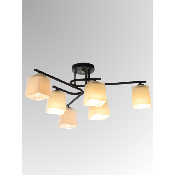Люстра Aitin-Pro НПБ 02-6x60-101 K2318/6 (черный/хром)