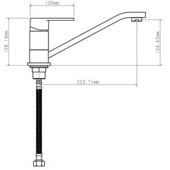 Смеситель для кухни ECONOCE EC0218BL