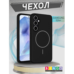 Чехол-накладка Bingo Silicone Magnetic для Samsung S24+ (черный)
