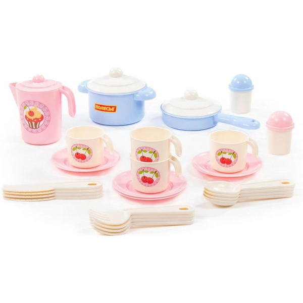 Набор игрушечной посуды Полесье Настенька 79947 (на 4 персоны)