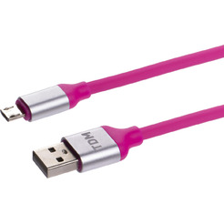 Кабель TDM Electric USB Type-A - microUSB SQ1810-0319 (1 м, розовый)