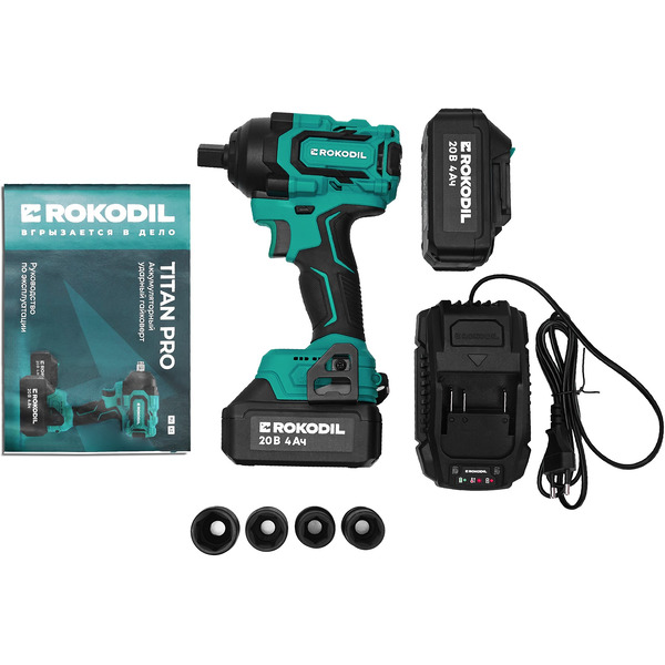 Гайковерт Rokodil Titan Pro (с 2-мя АКБ)