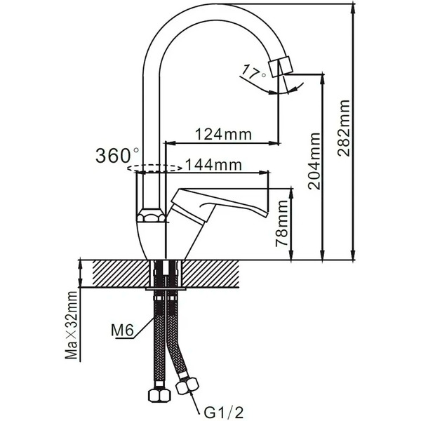 Смеситель Эверест B41-028
