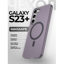 Задняя накладка CASE Translucent Strip Samsung Galaxy S23 Plus, черный