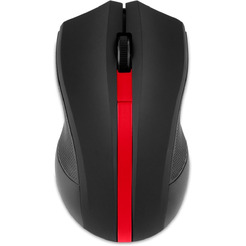 Мышь Oklick 615MW (черный/красный)