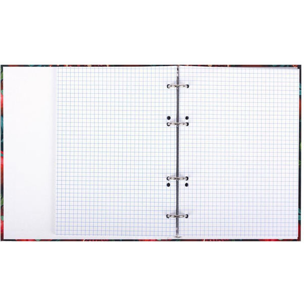 Тетрадь BRAUBERG 404720 на кольцах А5 175х215мм, 120л, твердый картон, фольга, клетка