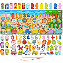 Сортер-доска развивающий BRAUBERG по методу Монтессори 665243