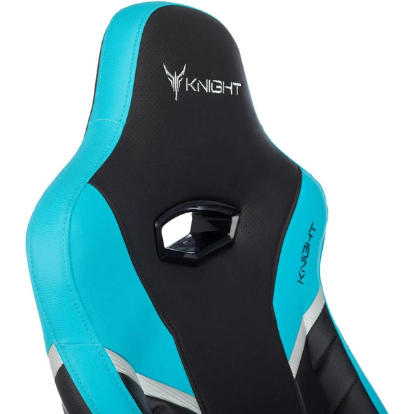 Кресло игровое Knight Thunder 5X (черный/голубой)