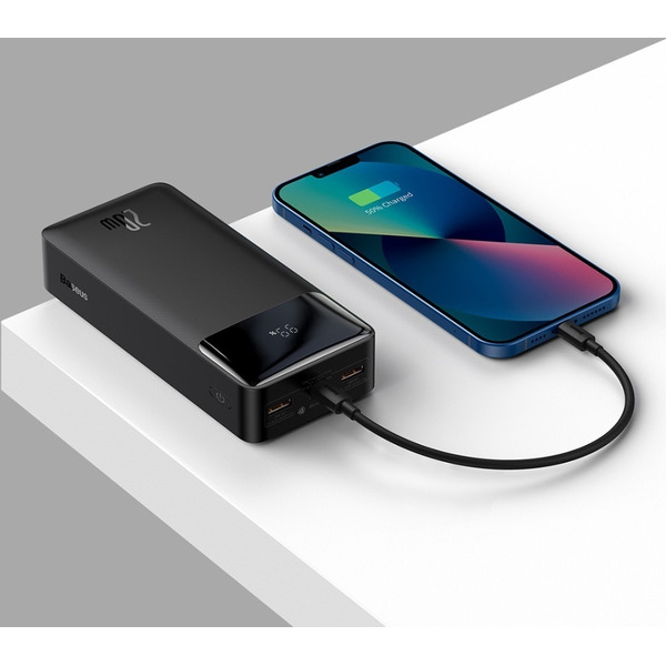 Внешний аккумулятор Baseus Bipow Digital Display Fast Charge 30000mAh (PPBD050401) черный
