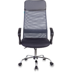 Кресло Бюрократ KB-6N (темно-серый TW-04 TW-12/хром)