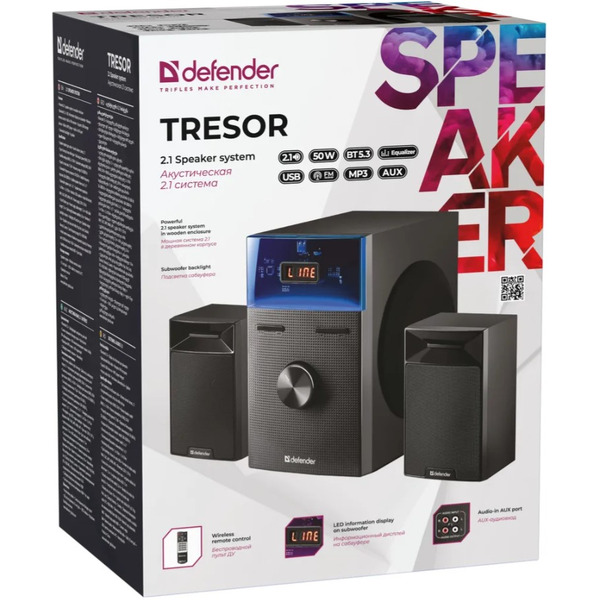 Акустическая 2.1 система DEFENDER Tresor