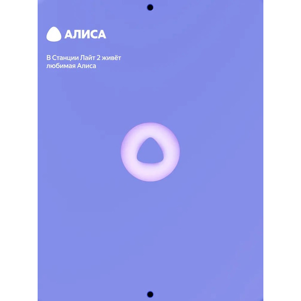 Умная колонка Новая Яндекс.Станция Лайт 2 (YNDX-00026VIO) фиолетовый