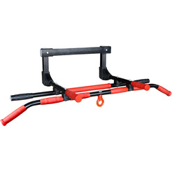 Турник на дверной проем съемный с широким хватом с системой подвески боксерского мешка LECO Home  гп3209