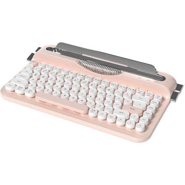 Компьютерная клавиатура AJAZZ AF84 (бело-розовая)