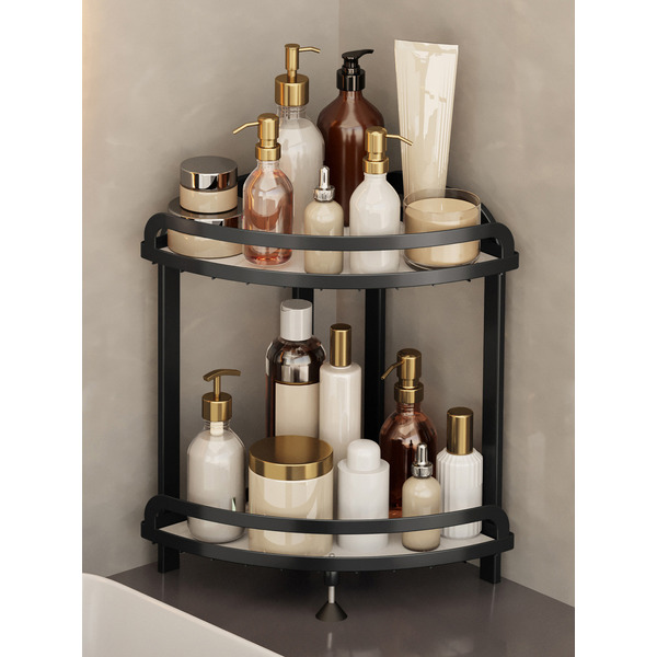 Органайзер для косметики угловой Happy Home HH-035 (черный)