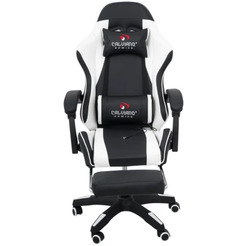 Игровое кресло Calviano 1590 (PU, черный/белый)