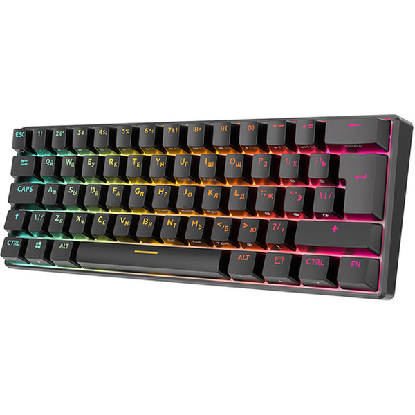 Клавиатура Royal Kludge RK61 Black Hot Swap, Red switch