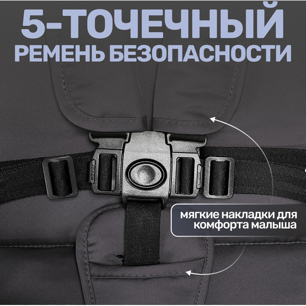 Прогулочная коляска Bubago Duo X Dark gray