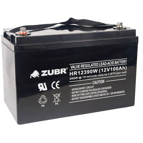 Аккумулятор для ИБП Zubr HR 12-390W (12 В/110 А·ч)