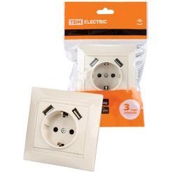 Розетка TDM Electric Лама SQ1815-0142