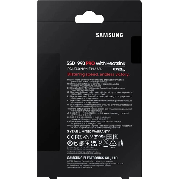 SSD Samsung 990 Pro с радиатором 2TB MZ-V9P2T0CW