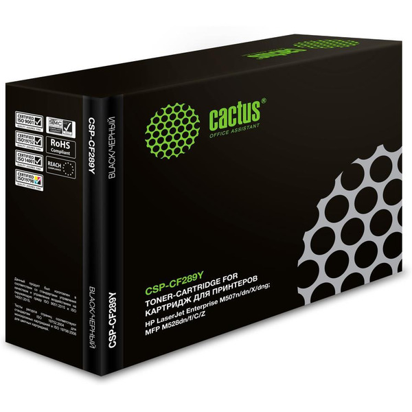 Картридж лазерный Cactus CSP-CF289Y черный (20000стр.) для HP LJ M507/MFP M528