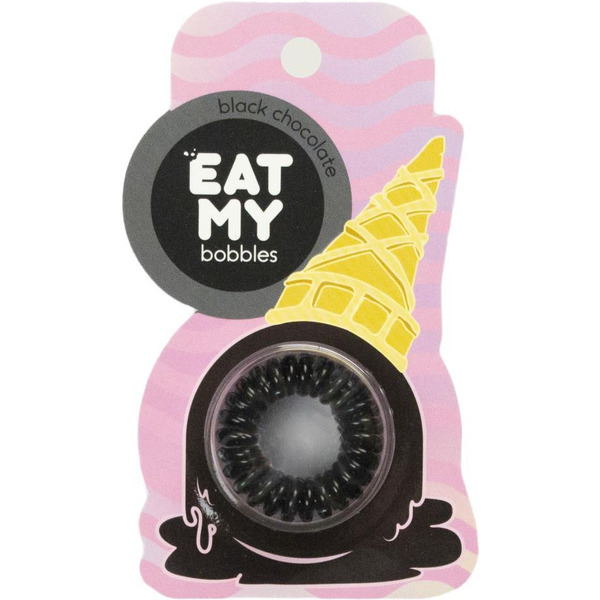 Резинки для волос EAT MY в цвете "Чёрный шоколад" 311357 (3 шт)