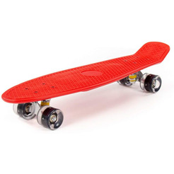 Доска роликовая Полесье 89502 (66 см) красная с чёрными колёсами