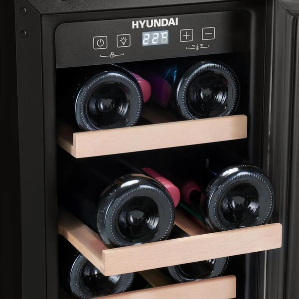 Винный шкаф Hyundai HBWC 0831 SU (чёрный)