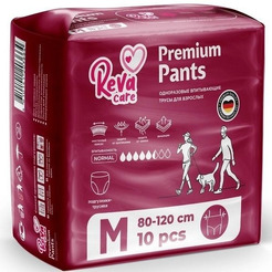 Трусы впитывающие для взрослых Reva Care M 80-120см (10шт)