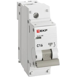 Выключатель автоматический EKF PROxima ВА 47-100 1P 16А (C) 10kA