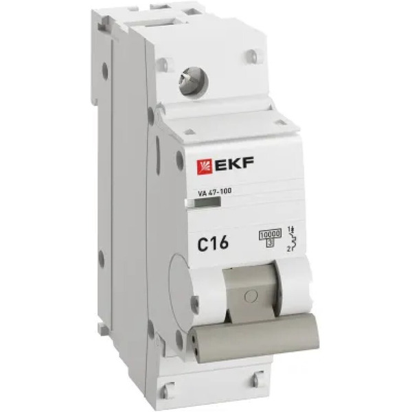 Выключатель автоматический EKF PROxima ВА 47-100 1P 16А (C) 10kA