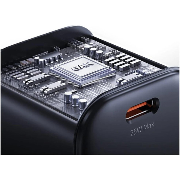 Сетевое зарядное Usams CC289 25W GaN (черный)