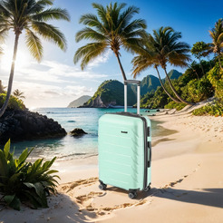 Чемодан DoubleW YF-PP02 (L, бирюзовый)