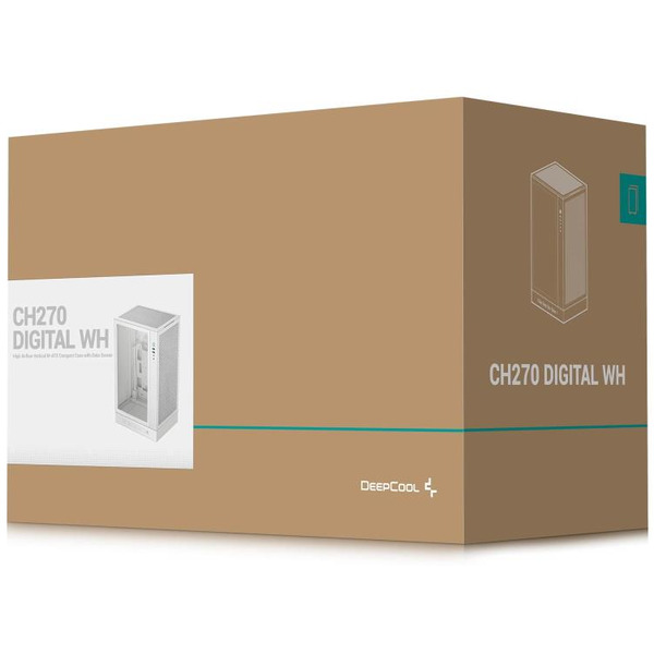 Корпус DeepCool CH270 Digital R-CH270-WHNDM0-G-1