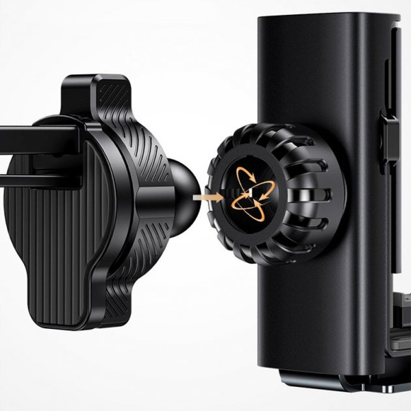 Автомобильный держатель USAMS US-ZJ058 Retractable Gravity ZJ058ZJ01 (черный)