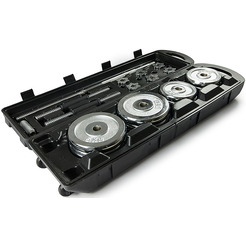 Набор хромированных гантелей и штанга AMETIST 50 кг (в чемодане)