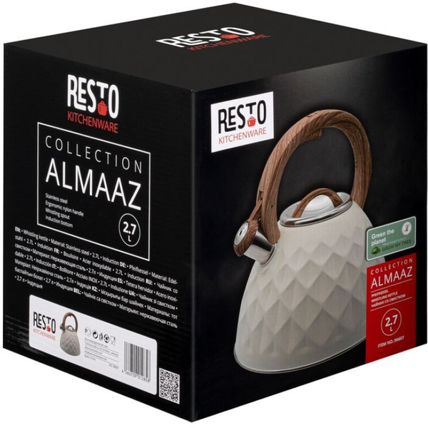 Чайник со свистком RESTO ALMAAZ 90607 2,7 л (бежевый)
