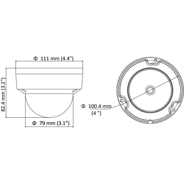 IP-камера Hikvision DS-2CD1123G0-I 2.8 mm Dome