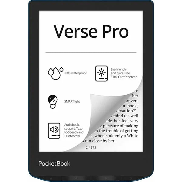 Электронная книга PocketBook 634 Azure PB634-A-CIS (лазурный)