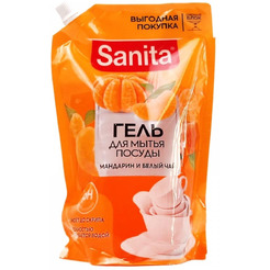 Средство для мытья посуды Sanita Мандарин и белый чай 900 г
