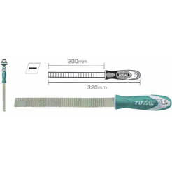 Напильник плоский по дереву TOTAL THT91586