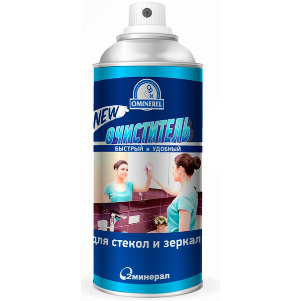 Очиститель О2Минерал для стекол и зеркал 520мл